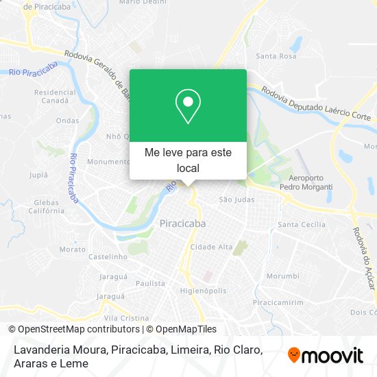 Lavanderia Moura mapa