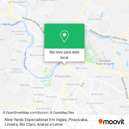 Nine Yards Especialistas Em Ingles mapa