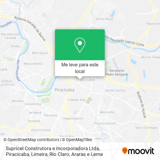 Supricel Construtora e Incorporadora Ltda mapa