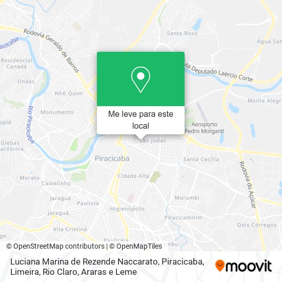 Luciana Marina de Rezende Naccarato mapa