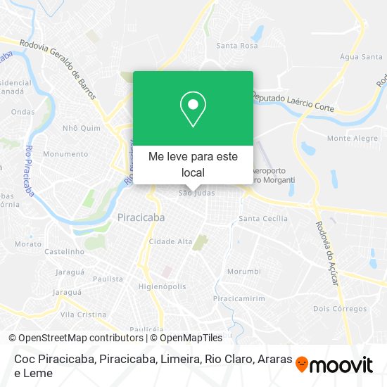 Coc Piracicaba mapa