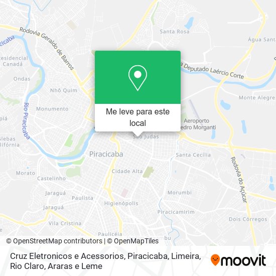 Cruz Eletronicos e Acessorios mapa