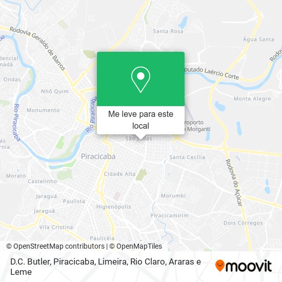 D.C. Butler mapa