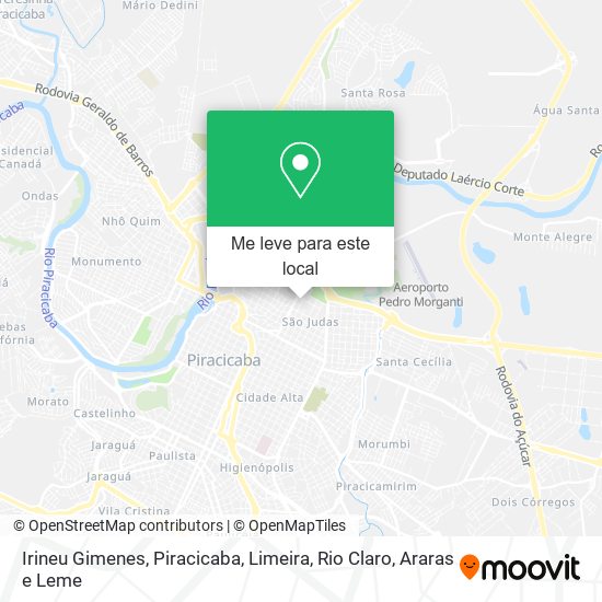 Irineu Gimenes mapa
