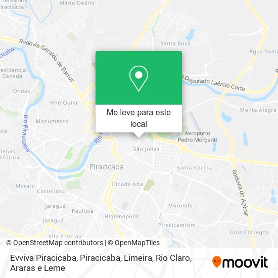 Evviva Piracicaba mapa