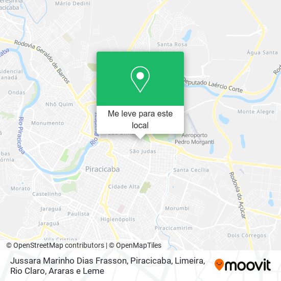 Jussara Marinho Dias Frasson mapa