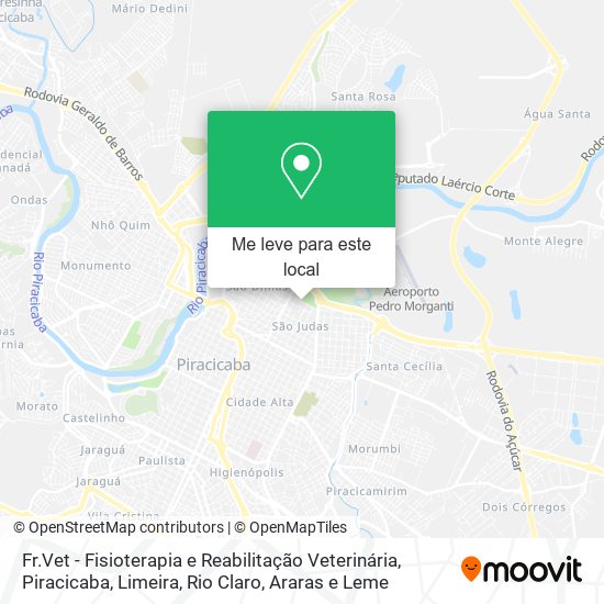 Fr.Vet - Fisioterapia e Reabilitação Veterinária mapa