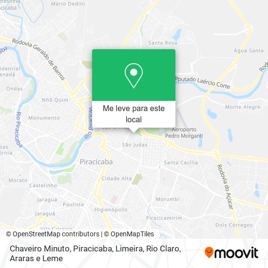 Chaveiro Minuto mapa