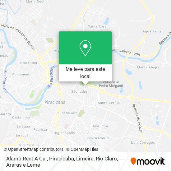 Alamo Rent A Car mapa