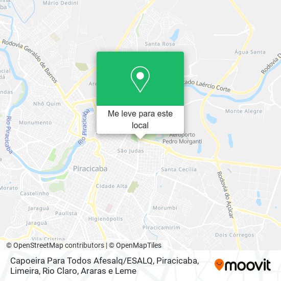 Capoeira Para Todos Afesalq / ESALQ mapa