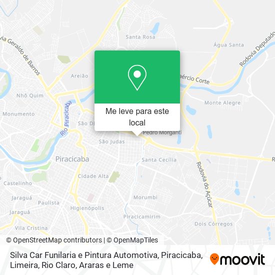 Silva Car Funilaria e Pintura Automotiva mapa