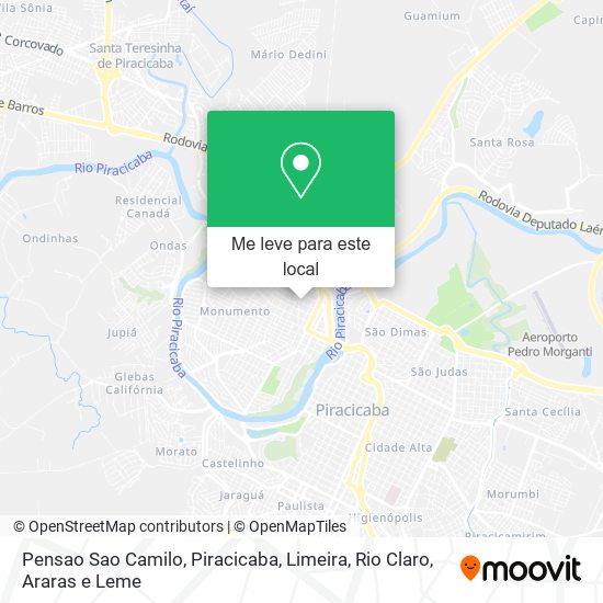 Pensao Sao Camilo mapa