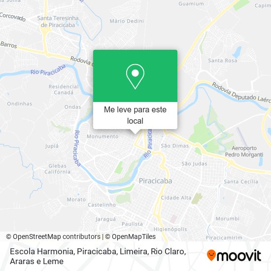 Escola Harmonia mapa