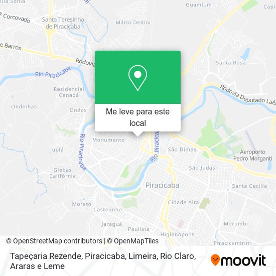 Tapeçaria Rezende mapa