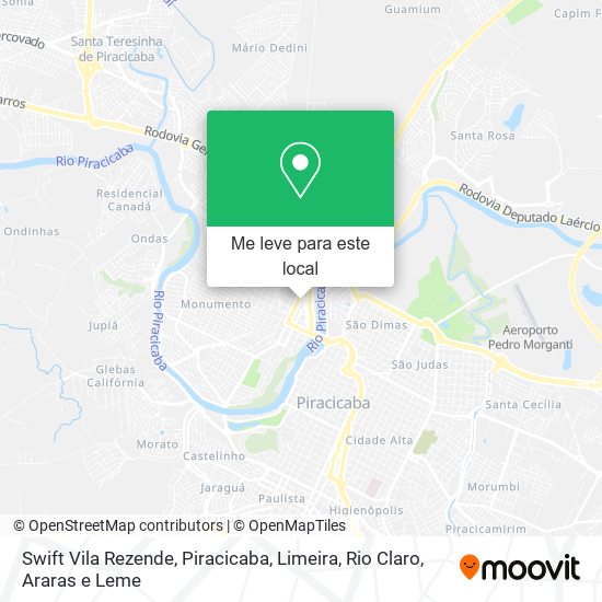 Swift Vila Rezende mapa