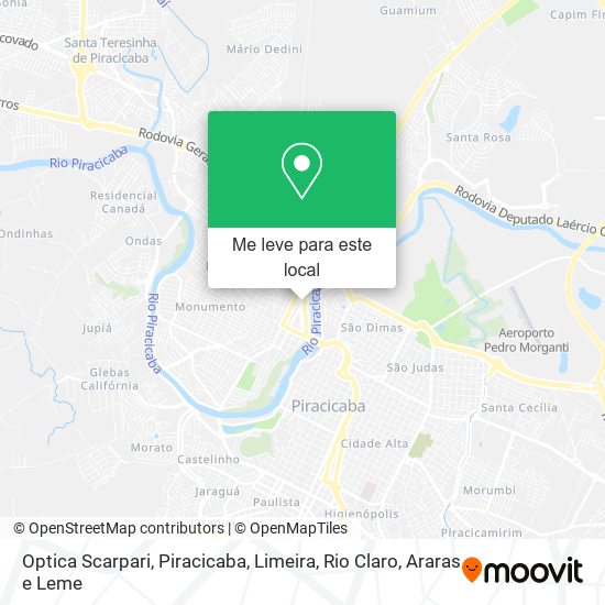 Optica Scarpari mapa