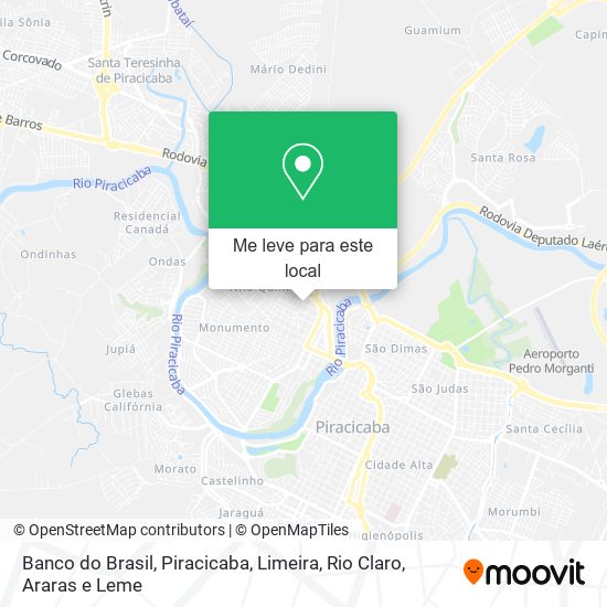 Banco do Brasil mapa