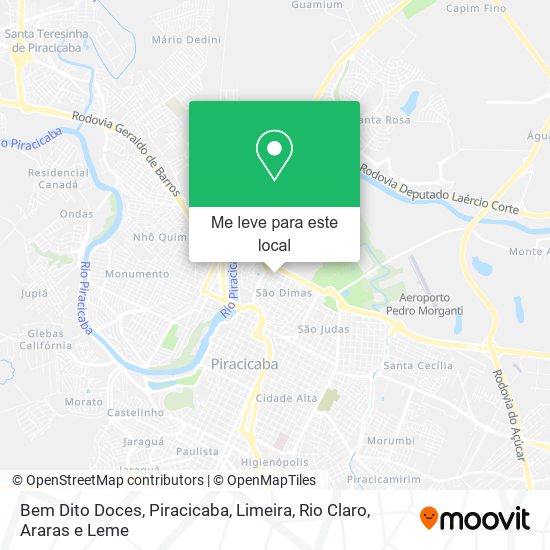 Bem Dito Doces mapa