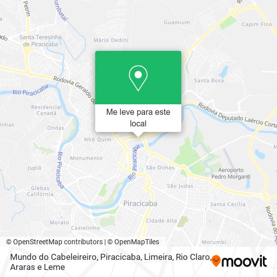 Mundo do Cabeleireiro mapa