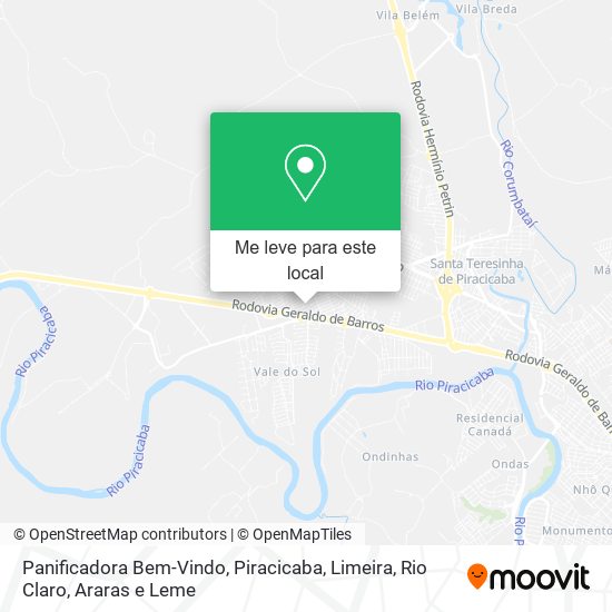 Panificadora Bem-Vindo mapa