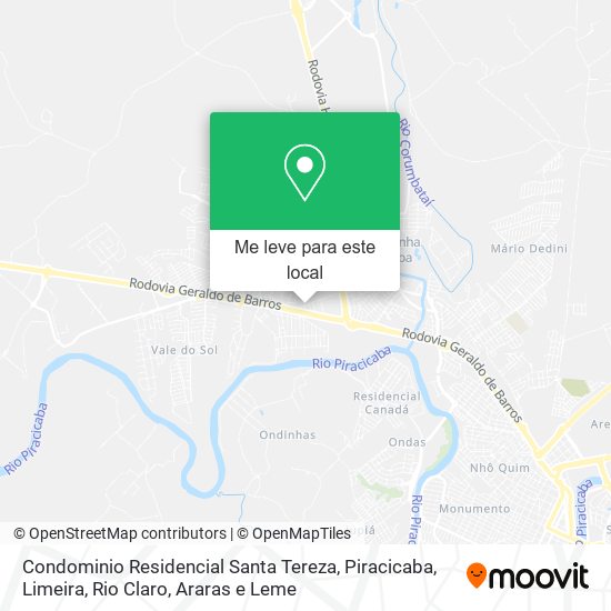 Condominio Residencial Santa Tereza mapa