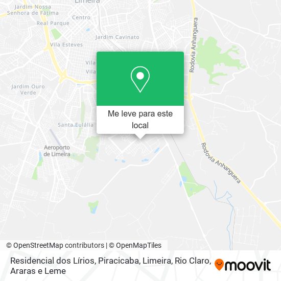 Residencial dos Lírios mapa