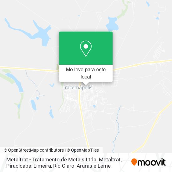 Metaltrat - Tratamento de Metais Ltda. Metaltrat mapa