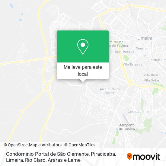 Condominio Portal de São Clemente mapa