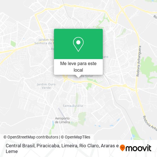 Central Brasil mapa