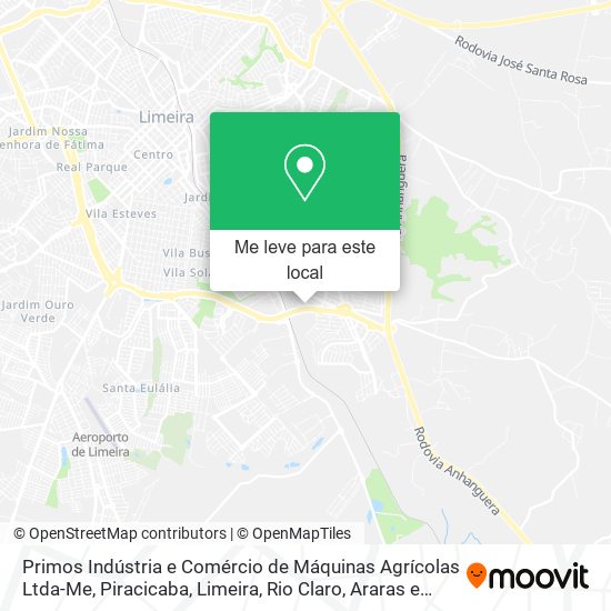 Primos Indústria e Comércio de Máquinas Agrícolas Ltda-Me mapa