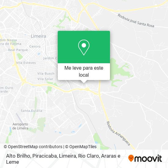 Alto Brilho mapa