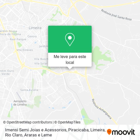 Imensi Semi Joias e Acessorios mapa