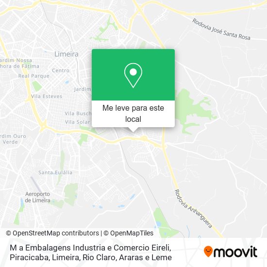 M a Embalagens Industria e Comercio Eireli mapa