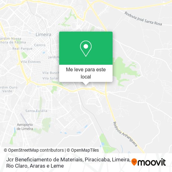 Jcr Beneficiamento de Materiais mapa