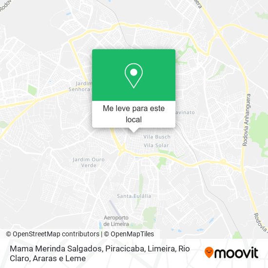 Mama Merinda Salgados mapa