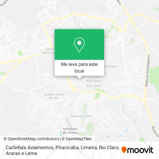 Carlinha's Aviamentos mapa