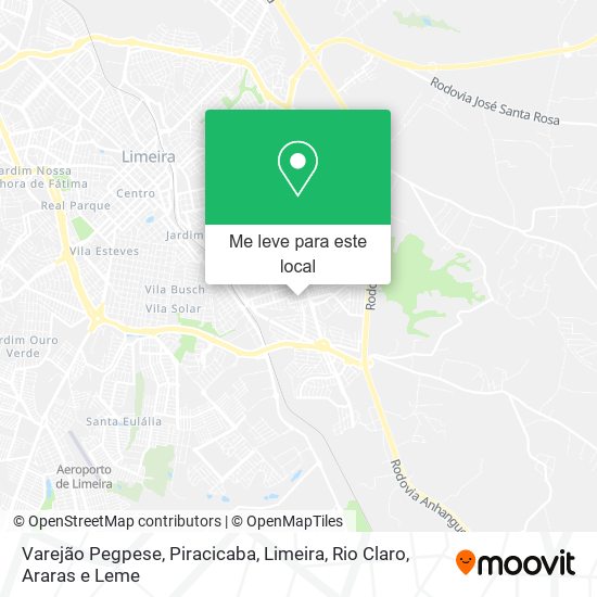 Varejão Pegpese mapa