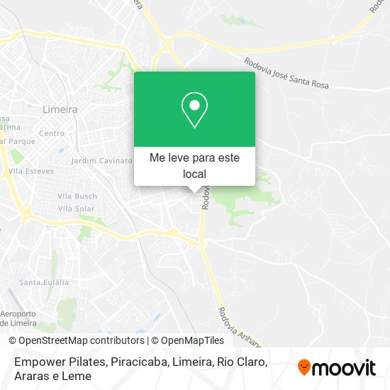 Empower Pilates mapa