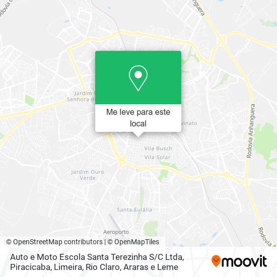 Auto e Moto Escola Santa Terezinha S / C Ltda mapa