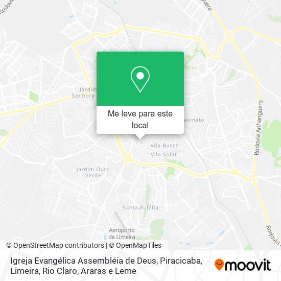 Igreja Evangélica Assembléia de Deus mapa