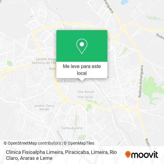 Clínica Fisioalpha Limeira mapa
