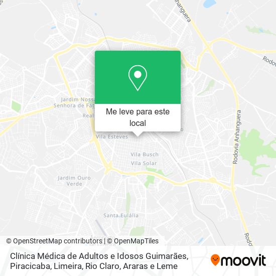 Clínica Médica de Adultos e Idosos Guimarães mapa