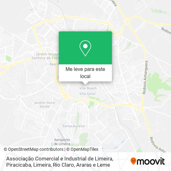 Associação Comercial e Industrial de Limeira mapa