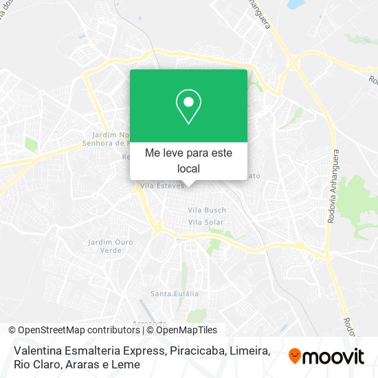 Valentina Esmalteria Express mapa