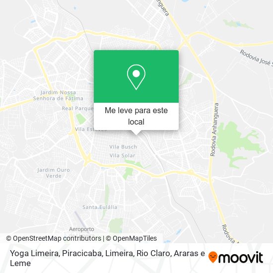 Yoga Limeira mapa