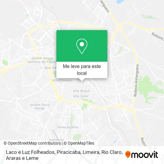 Laco e Luz Folheados mapa