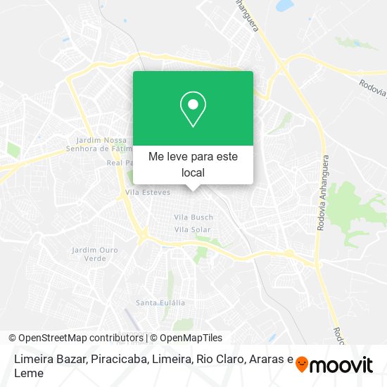 Limeira Bazar mapa
