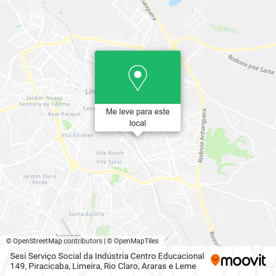 Sesi Serviço Social da Indústria Centro Educacional 149 mapa