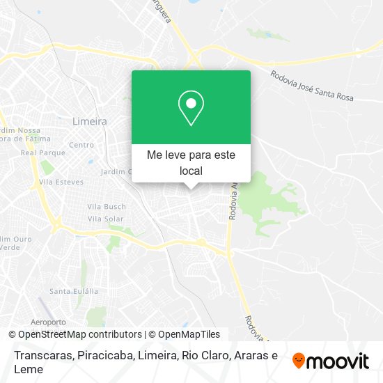 Transcaras mapa