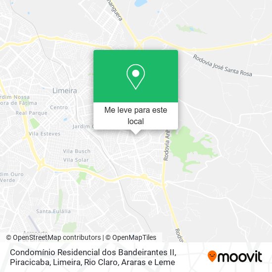 Condomínio Residencial dos Bandeirantes II mapa